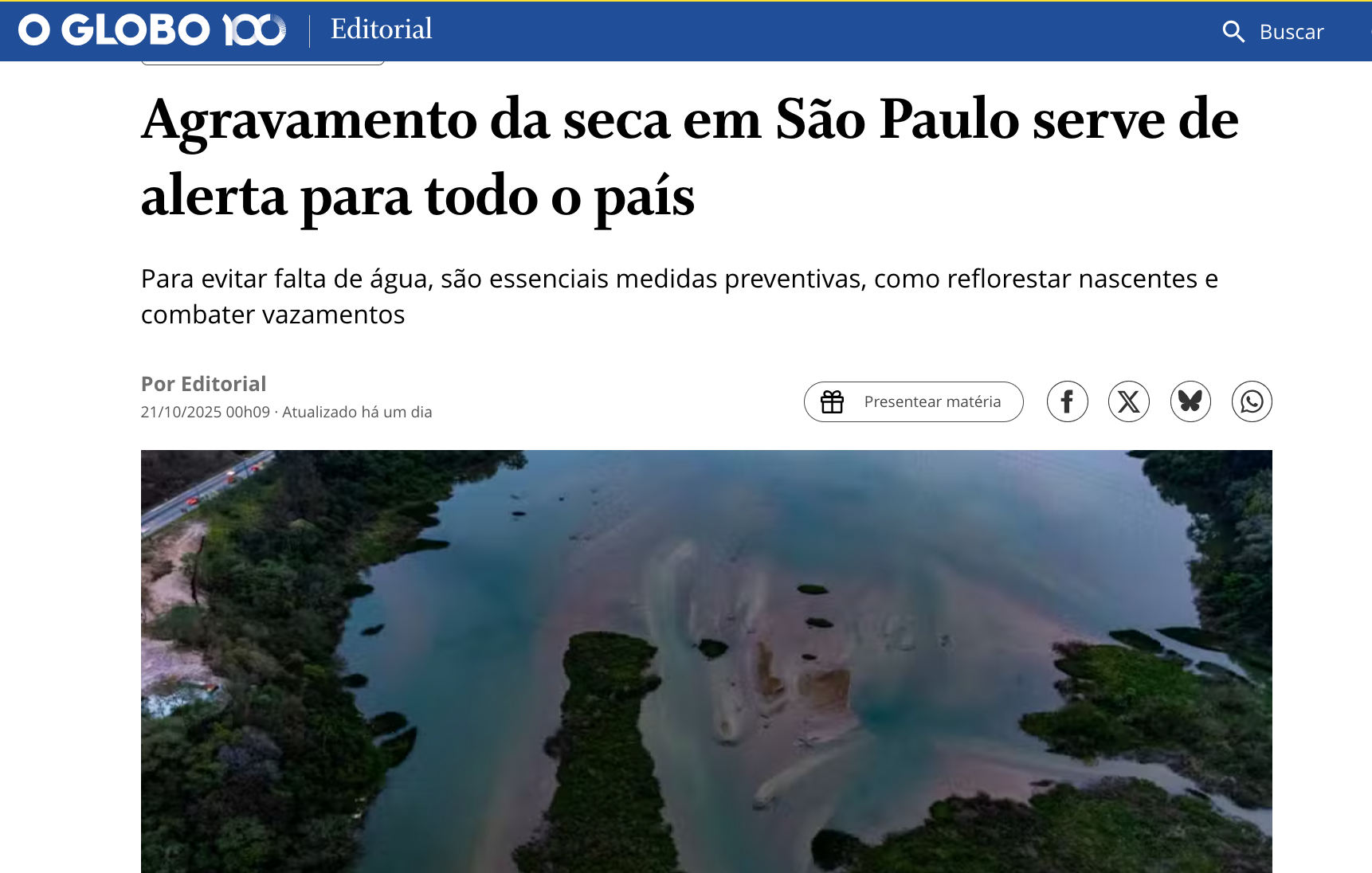 O Globo editorial O Globo editorial